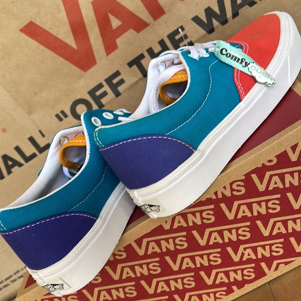 Vans Comfycush Era Multi Block Multi/True White sneakers WMNS - Picture 15 of 16
